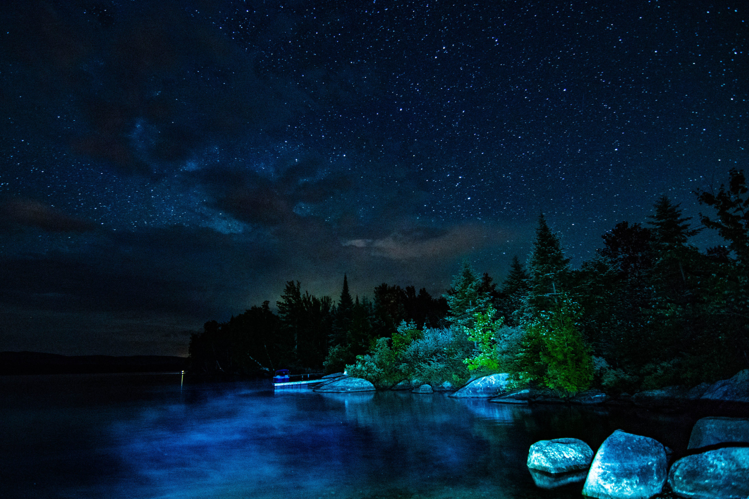 Holland Pond at Night